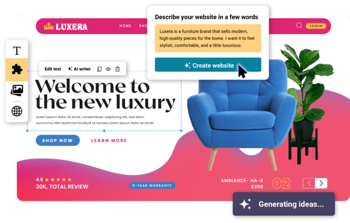 rebel ai web builder