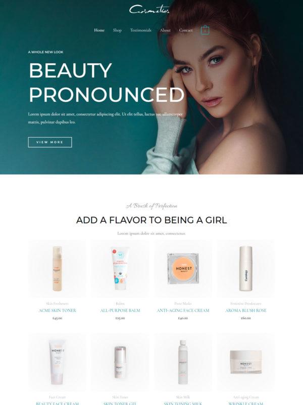 22. Cosmetic Store Theme