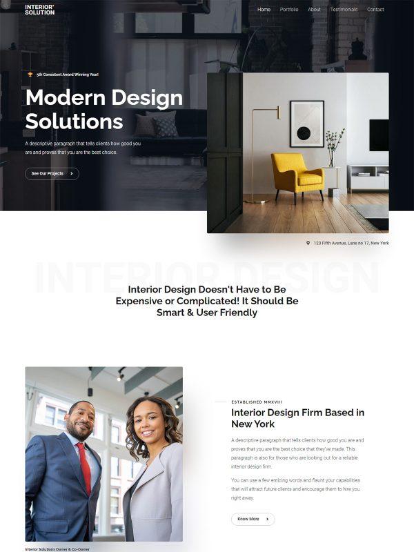 42. Interior Design Firm Theme