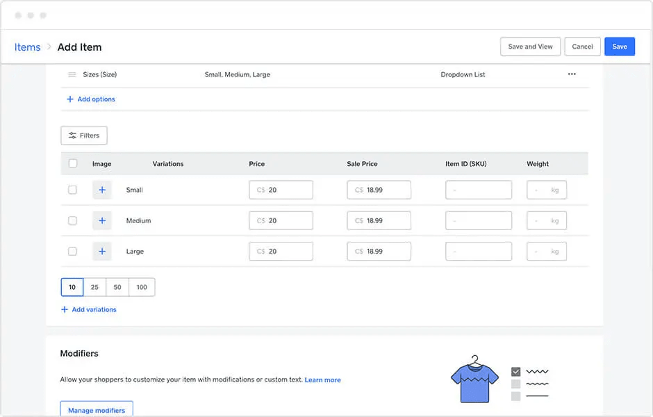 Laptop displaying Weebly product settings interface