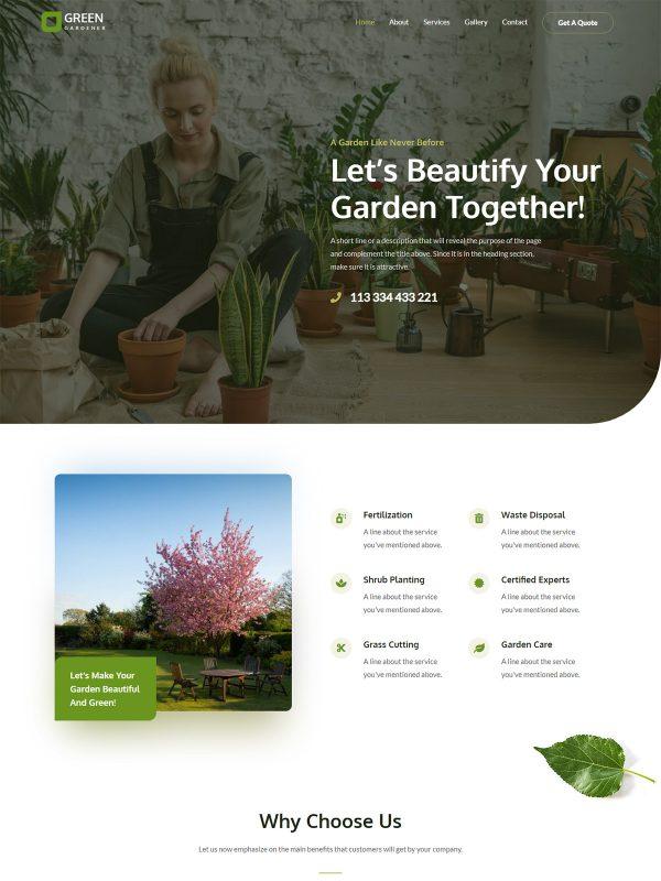 51. Gardening & Landscaping Theme