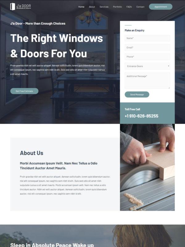 29. Window & Door Services Theme