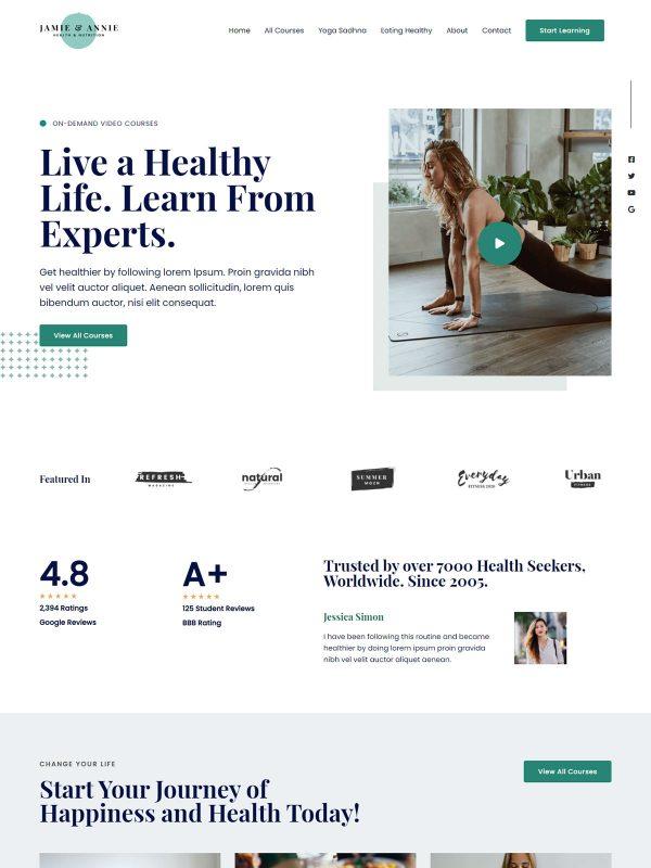 6. Online Health Coach Theme