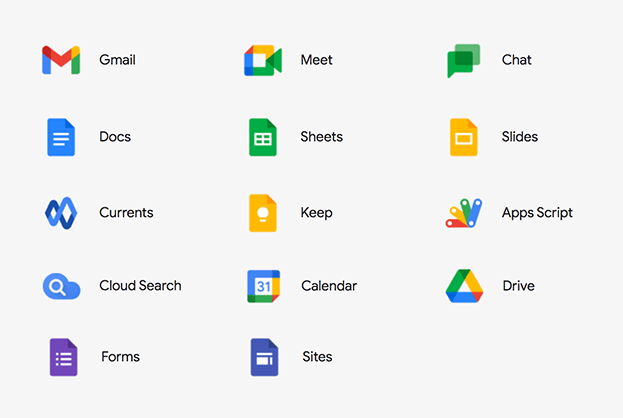 Google Workspace applications