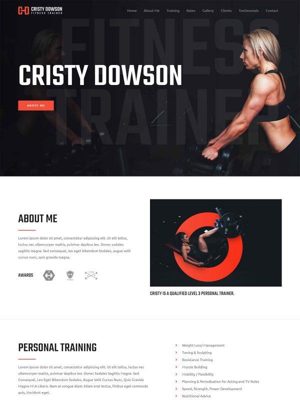 24. Personal Fitness Trainer Theme